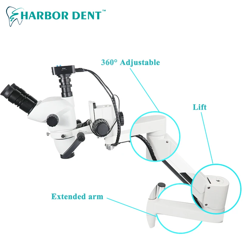 Dental Operating Microscope Portable Surgical Microscope/Endodontic Microscope With Camera Zoomable 16 mega Customization