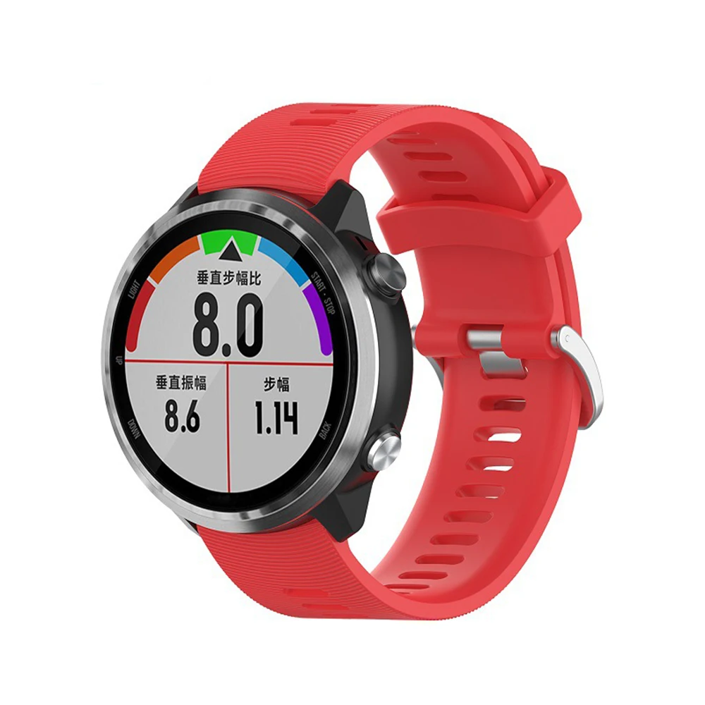 Garmin Forerunner 645/245 เพลง/Vivoactive 3/Vivomove HR สายรัดข้อมือกีฬาซิลิโคนอย่างเป็นทางการนาฬิกาข้อมือ