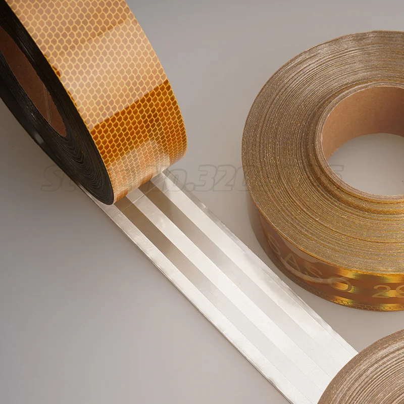 SASO 2913 Reflective Sticker PET Reflective Tape Safety Mark Warning Reflector Strips For Car Truck Trailer Decor Accessories