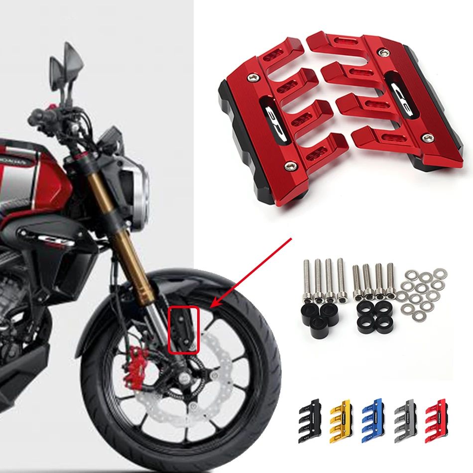 For Honda CB 150R 650R 300R 250R 650F 600F Motorcycle Mudguard Side Protection Mount Shock Front Fender Cover Anti-fall Slider