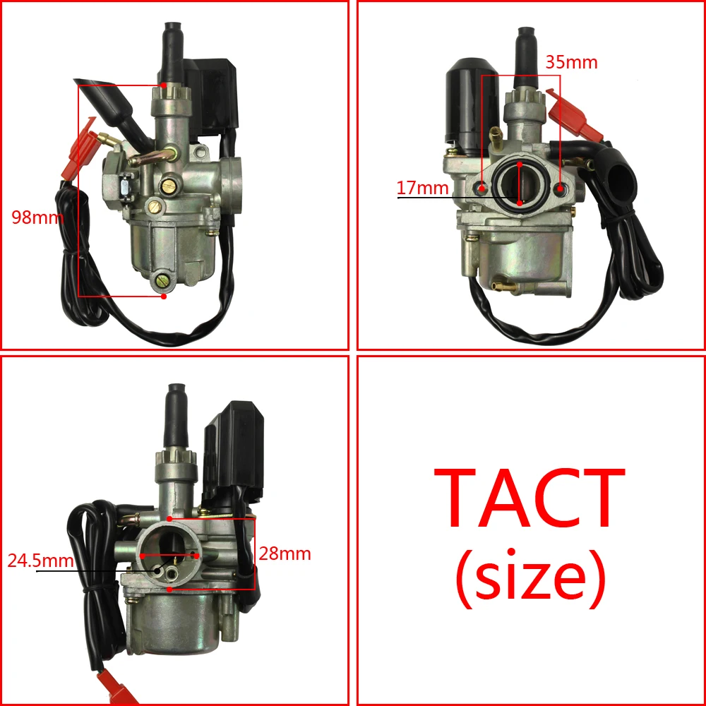 17mm carburetor PZ17 for Scooter Dio 50 AF24 / TACT 50 / Elite SA50 1989-2000 / NB50 TG50M Gyro