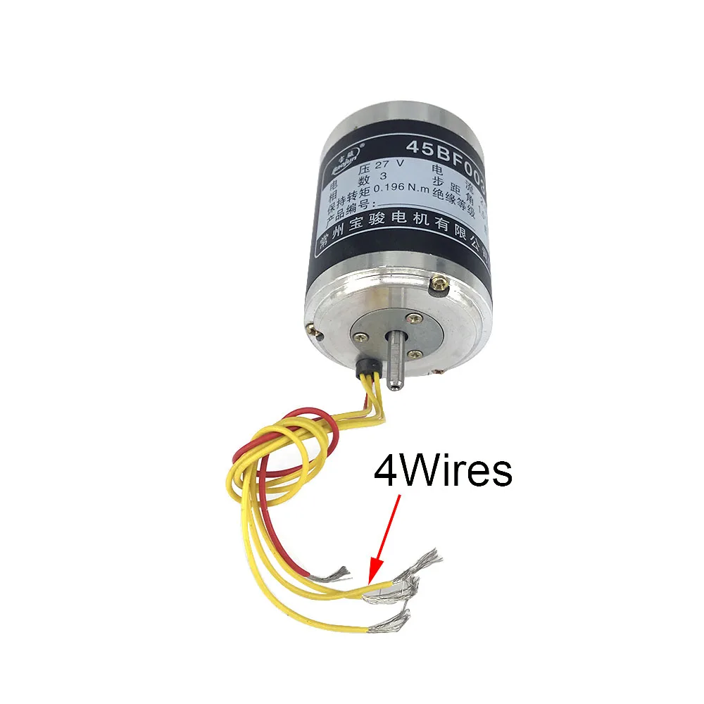 Wire Cut Parts 27V Stepper Motor 45BF003 Baojun 3Phase Two Axles with 4 Wires for Wire Cutting Machine