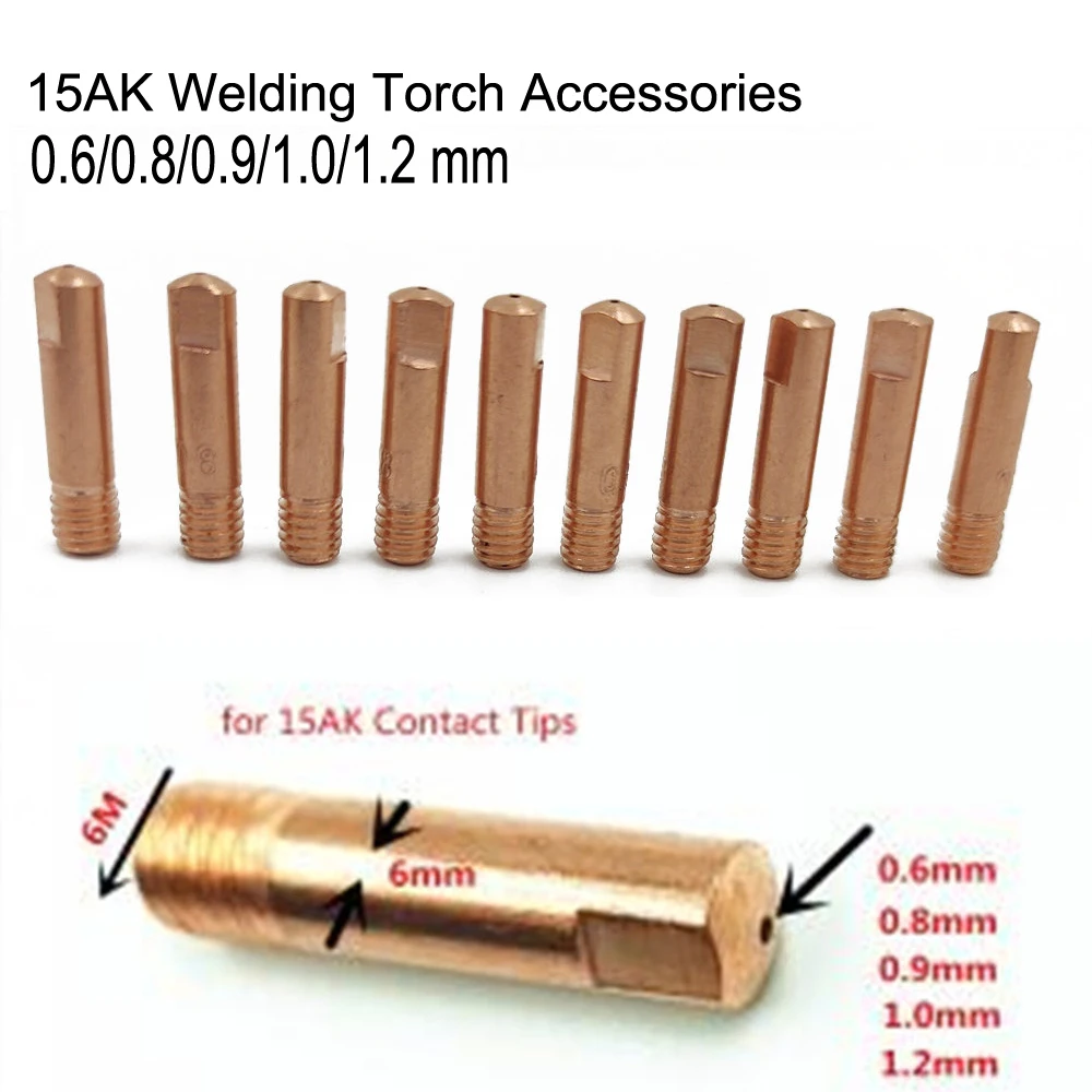 Embouts de soudage électrique pour torche Binzel, odor, consommables, fil MIG, machine à souder avec 1 boîte, neeles de dragage, 15AK