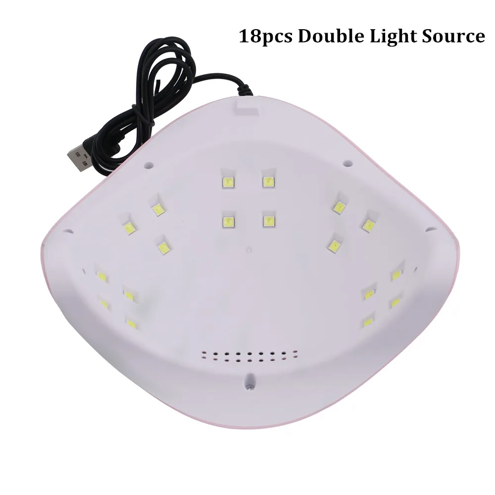 Secador de uñas para el hogar, lámpara LED UV de 36W, 18 piezas LED, MINI Lámpara USB, Máquina secadora de barniz de Gel UV, herramienta portátil para uñas