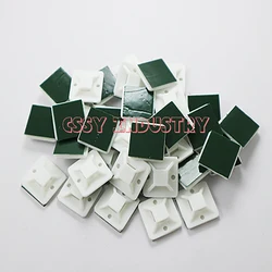 Alicates de montaje autoadhesivos, Base de color verde, 12,5x12,5, 20x20, 22,5x22,5, 25x25, 28x28, 30x30, 40x40mm