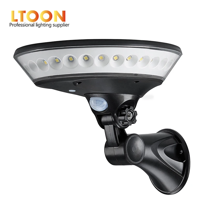 [LTOON]360 degree lighting outdoor solar light PIR motion sensor solar garden light energy saving street lamp wall lamp