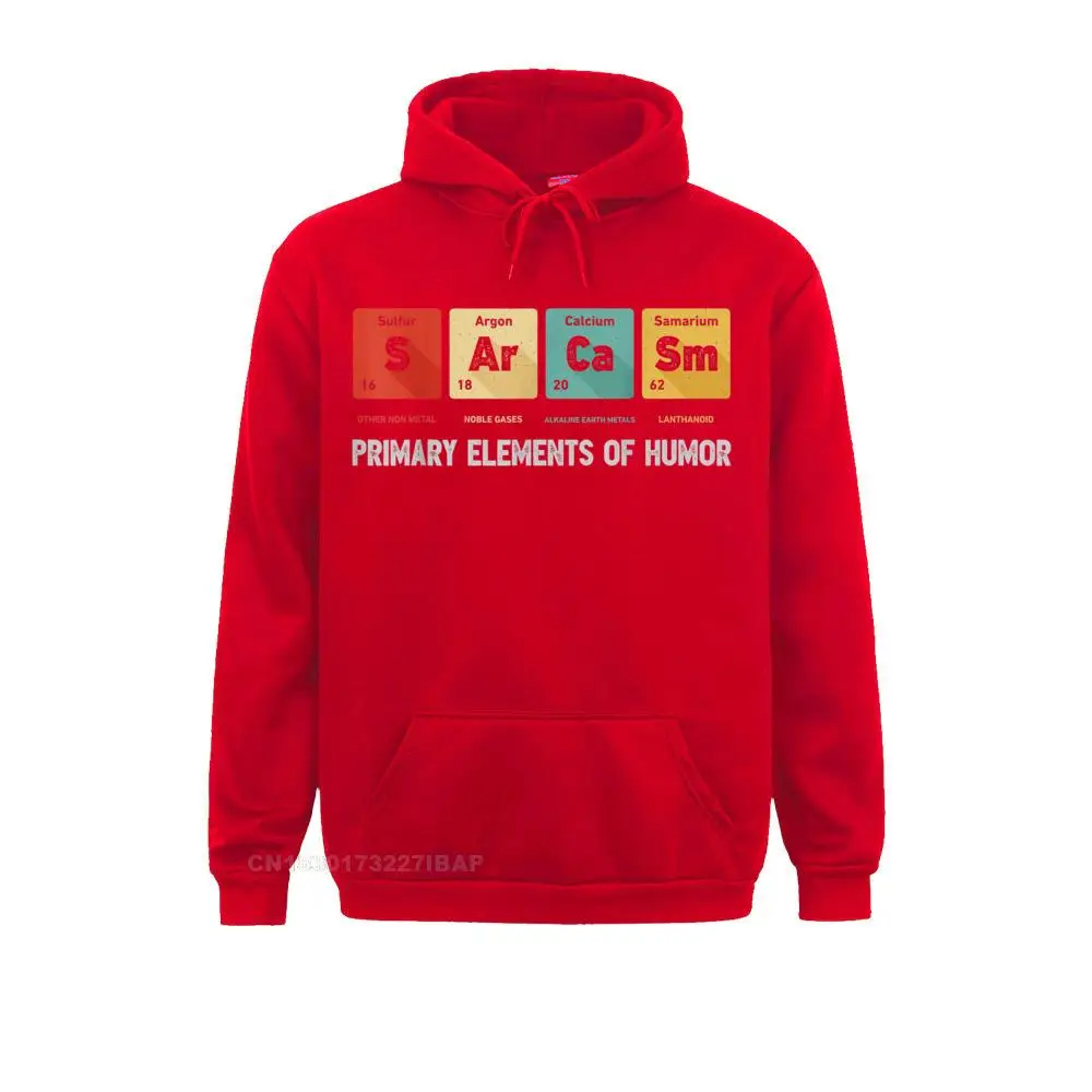 Wetenschap Sarcasme Primaire Elementen Van Humor Chemie Gepersonaliseerde Sweatshirts Groothandel Mannen Hoodies Party Lange Mouwen Kleding