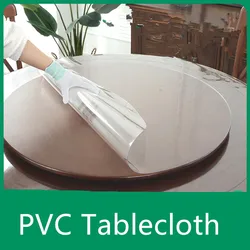 Transparent Pvc Tablecloths Waterproof Oil Tablecloth Plastic Tablecloth Crystal Table Mat Glass Soft Cloth Furniture Protectors