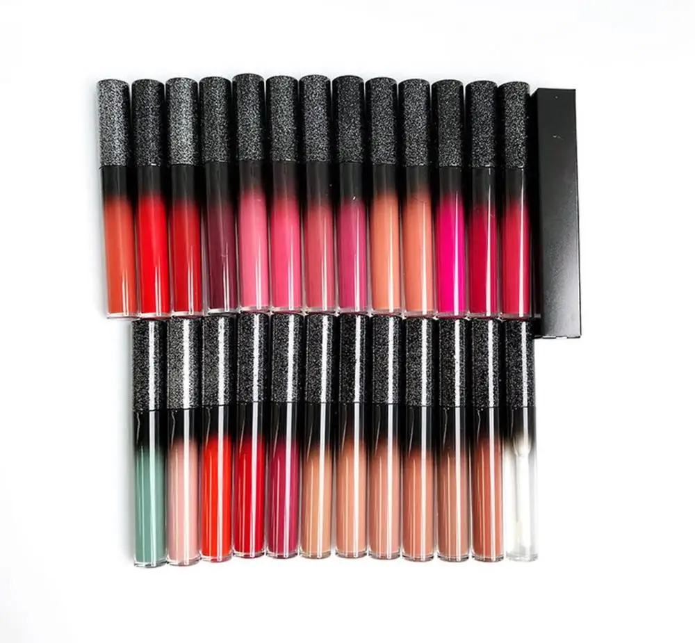 Wholesale Liquid Lipstick 25 Color Nude Liquid Lipsticks Waterproof Velvet Matte Lipstick Private Label Make Your Own Cosmetics