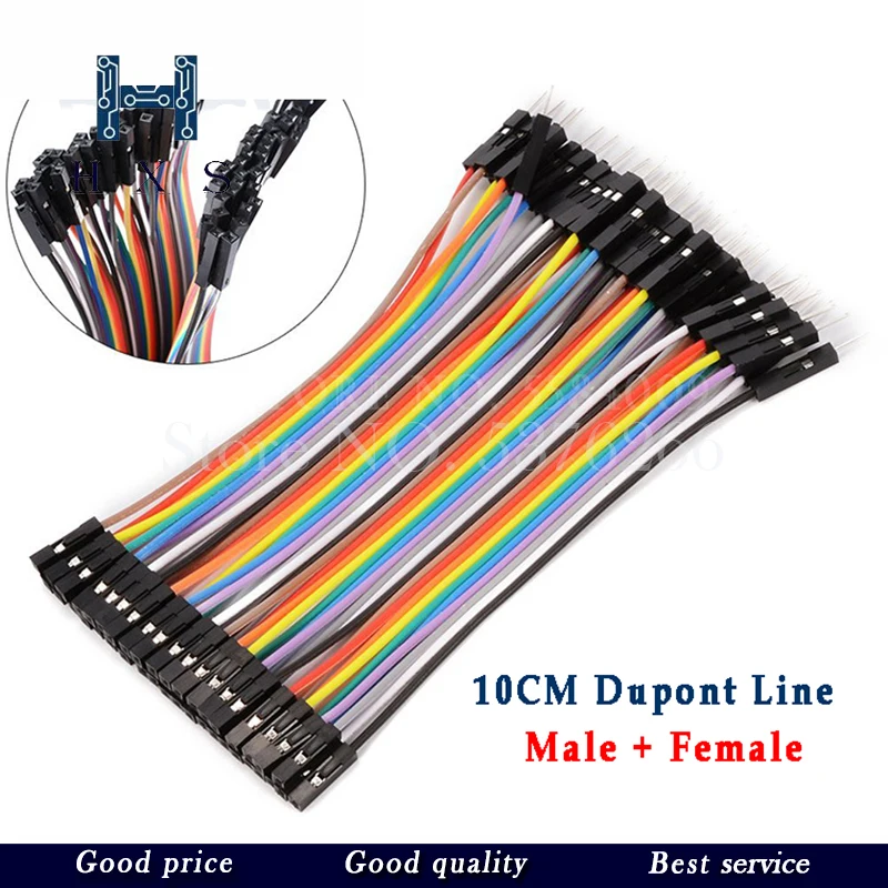 40-120pcs Dupont Line 10CM 40Pin Male to Male + Male to Female and Female to Female Jumper Wire Dupont Cable for Arduino DIY KIT