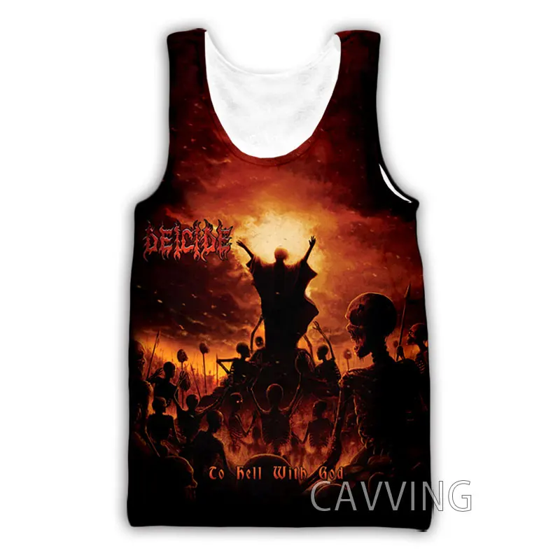 New Fashion Women/Men\'s 3D Print  DEICIDE Band  Tank Tops Harajuku  Vest  Summer Undershirt Shirts Streetwear