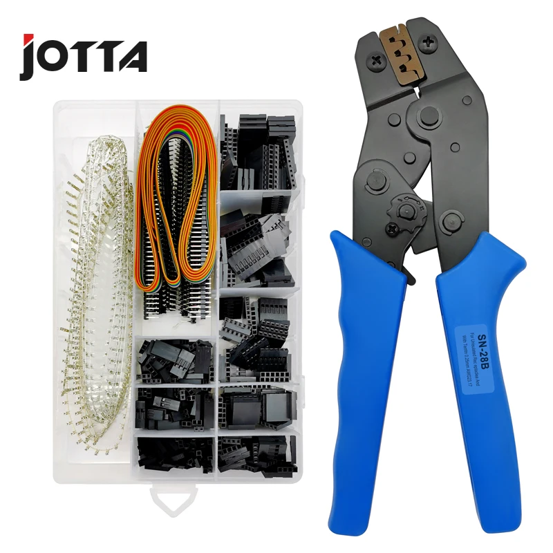 

SN-28B 1550 PCS Dupont Crimping Tool Crimp Pliers Terminal Ferrule Crimper Wire Terminals Clamp Kit Tool