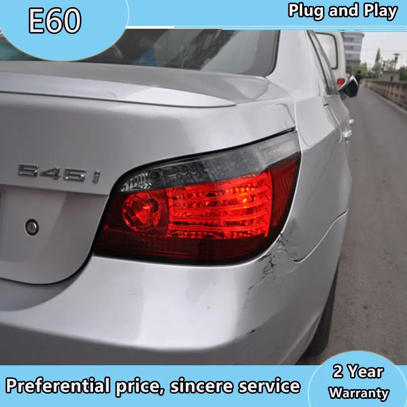 Car Styling for BMW 5 Series E60 Taillights 2004-2010 for E60 Tail Lamp Rear DRL+Brake+Park+Turn Signals