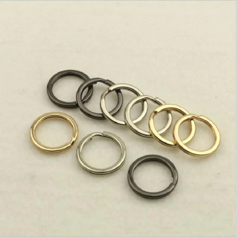 100pcs/lot hardware accessories for luggage and handbags, hanging plating, inner diameter of about 1.6 cm, key ring metal ring,