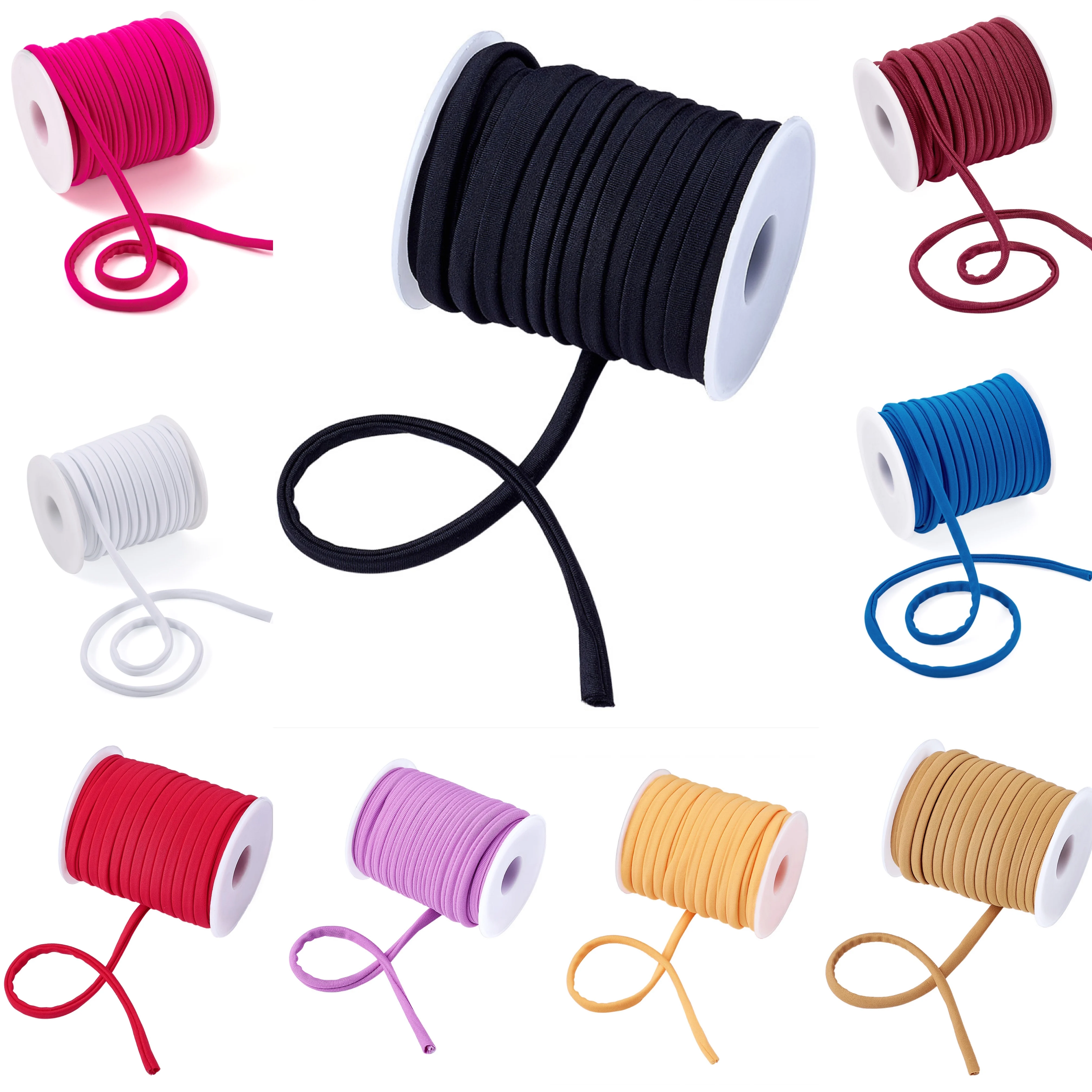 20 m/rotolo 5mm piccolo cordino di Nylon filo elastico morbido per bracciali perline fai da te intrecciato creazione di gioielli creazione di cucito