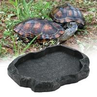 Pets Feeder Bowl Crawler Pet Feeder Basin Resin Non-toxic Food Water Pot Reptile  Tortoise Scorpion Lizard Crab Bowl tool