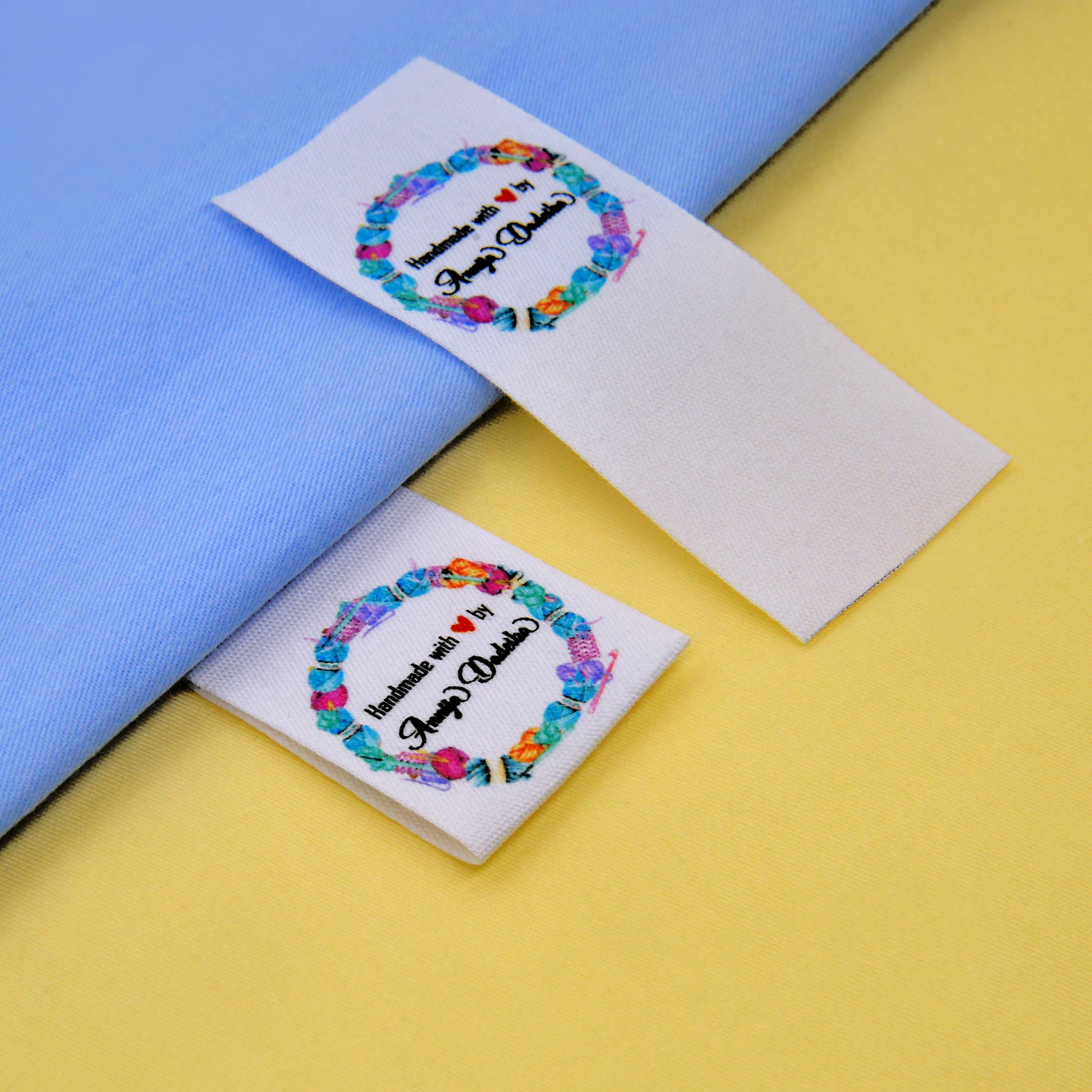 

Custom Folding Labels / Custom Brand labels, Clothing labels, Children's clothing ,Sewing (FR111)