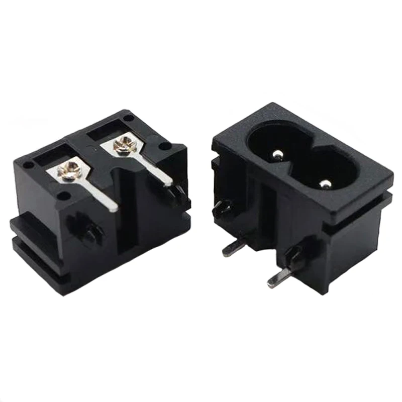 10pcs AC-019 AC 전원 소켓 잭 콘센트 커넥터 8 자형 인터페이스 충전 용 2pin