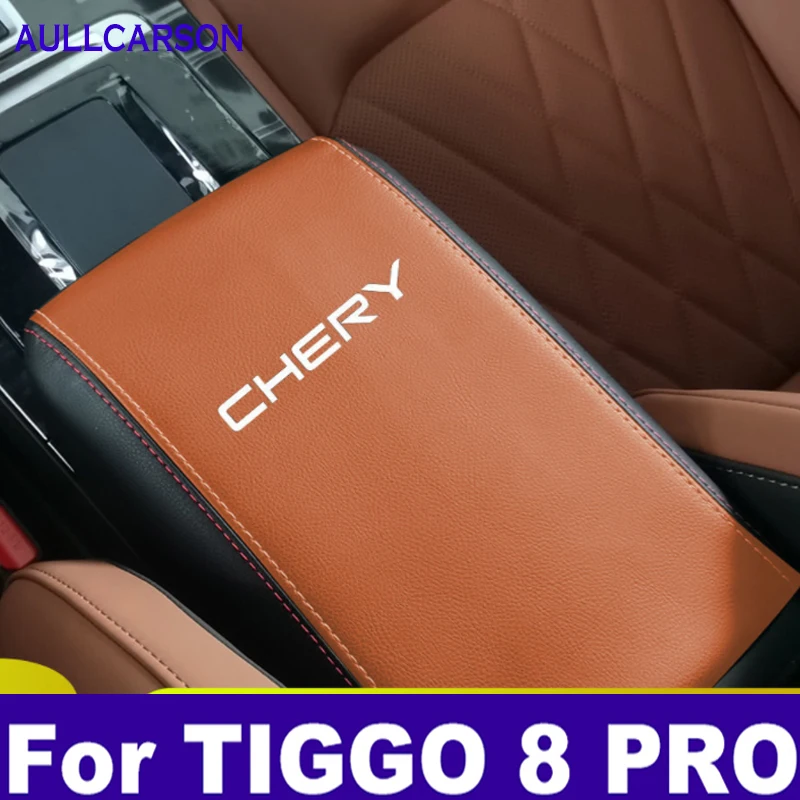 

Car Center Control Armrest Box Microfiber Leather Trim Cover For Chery Tiggo 8 Pro Max 2021 2022 2023