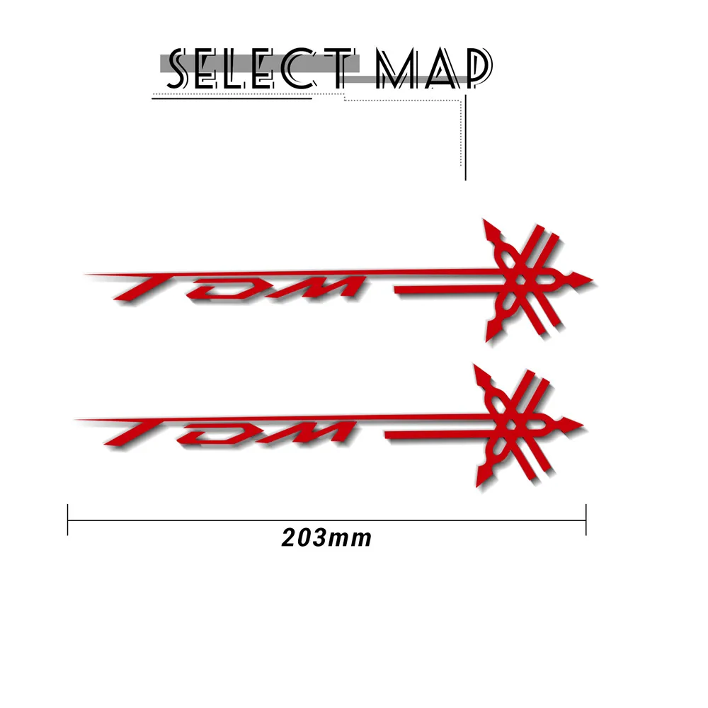 Motorcycle Reflective Stickers Body Helmet Fuel Tank Waterproof Sign Decal for Yamaha TDM tdm 850 900 LOGO Sticker