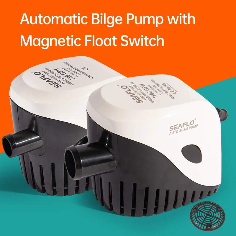 Automatic Boat Bilge Pump DC Submersible Electric Water Pump Small 12 V Volt 750 1100 GPH Auto