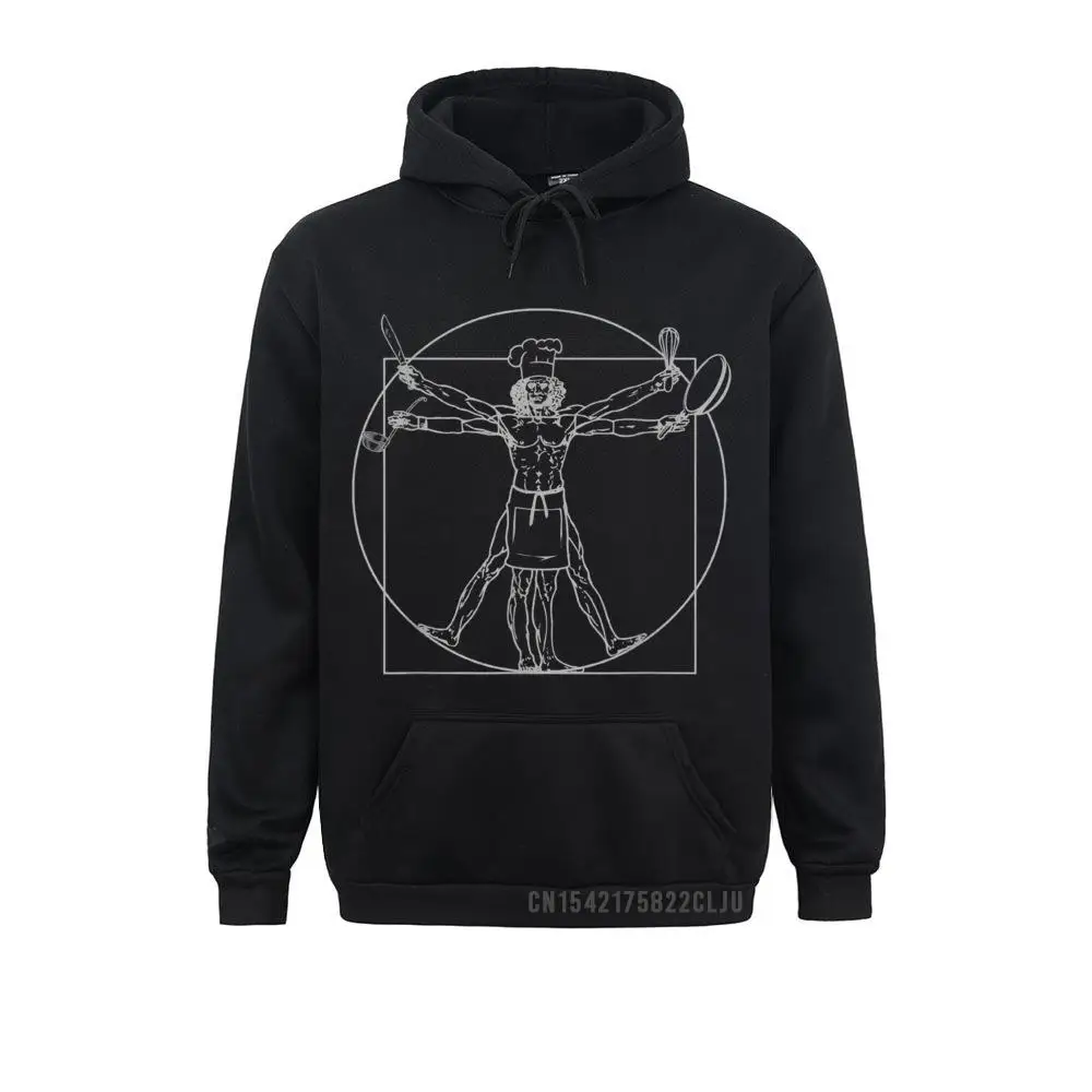 Hoodies Hoods Chef Hoody Vitruvian Da Vinci Funny Cooking Anime Gift Warm Winter Men Sweatshirts Customized Designer