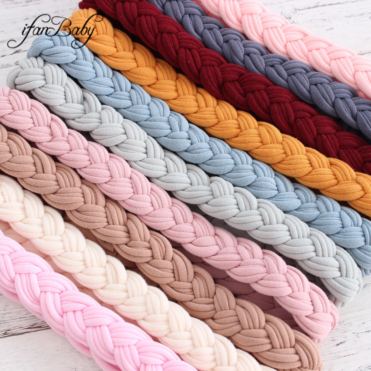 

10Pcs Boutique Girl Women Braided Headband,Beach Yoga Sprot Headband Women Elastic Hair Band