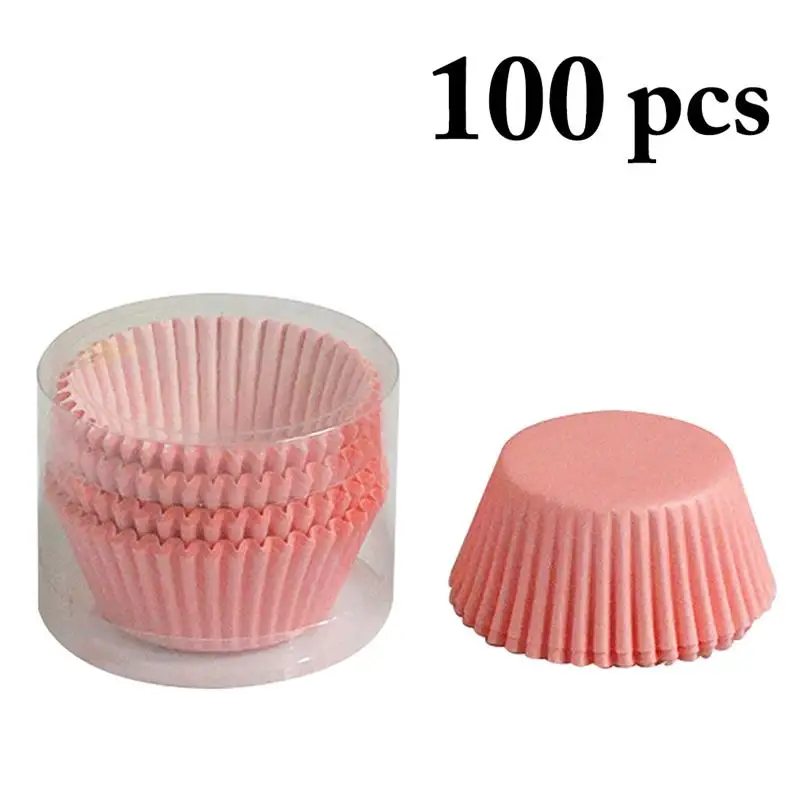 Kapmore 100Pcs Baking Cups Creative Patterned Greaseproof Cute Muffin Cups Cupcake Liners Cake Cups DIY Baking Tools Accessories