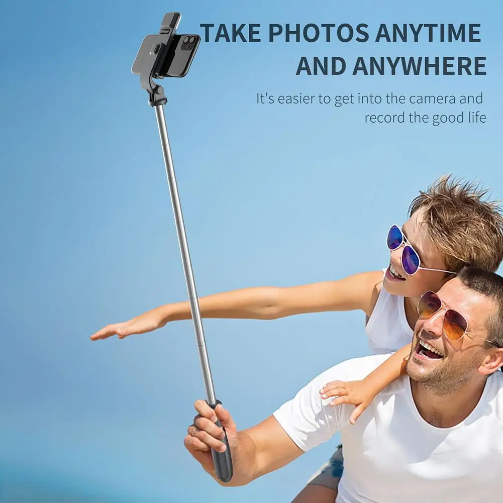 ไร้สายบลูทูธสมาร์ทระยะไกล Selfie Stick ขาตั้งกล้องแบบพกพากล้องพร้อมเติมแสง