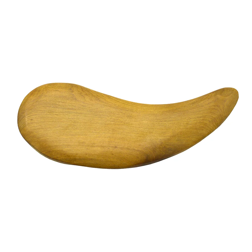 Eyebrow Shape Yellow  Wooden Massage Tools for Body Care