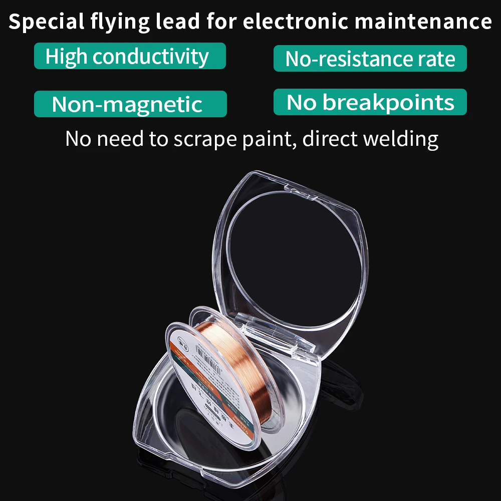 LUXIANZI Copper Wire Fly Line 0.01/0.02mm For Phone PCB Motherboard Logic Board Dedicated Welding Wire Repair Tool Jump Line