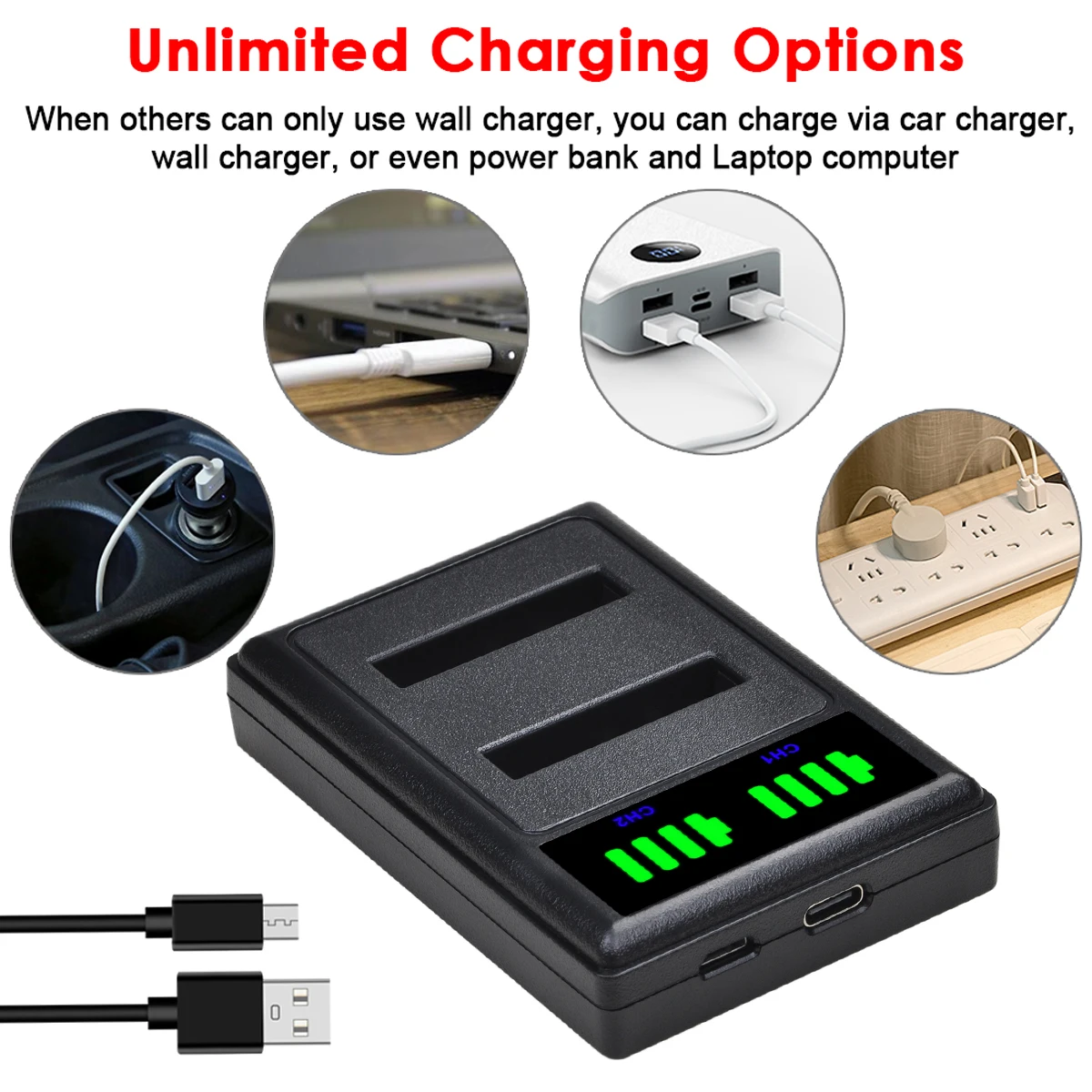 Kit DSTE Li-50B Con 2 Batterie E Caricatore Per Olympus Stylus E SZ, Compatibile Con Li-50B E Modelli SZ-10/11/12/15/20