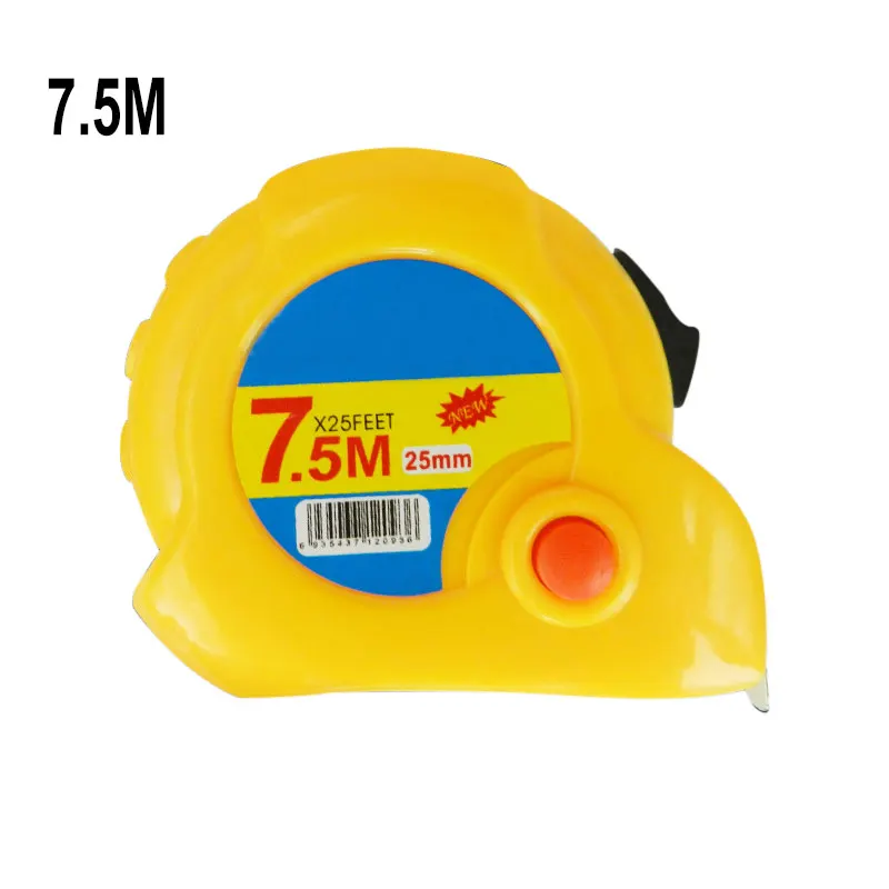 3M 5M 7.5M Retractable Lockable High Precision Steel Measurement Tape Office School Measuring Ruler Tool For Drawing Design