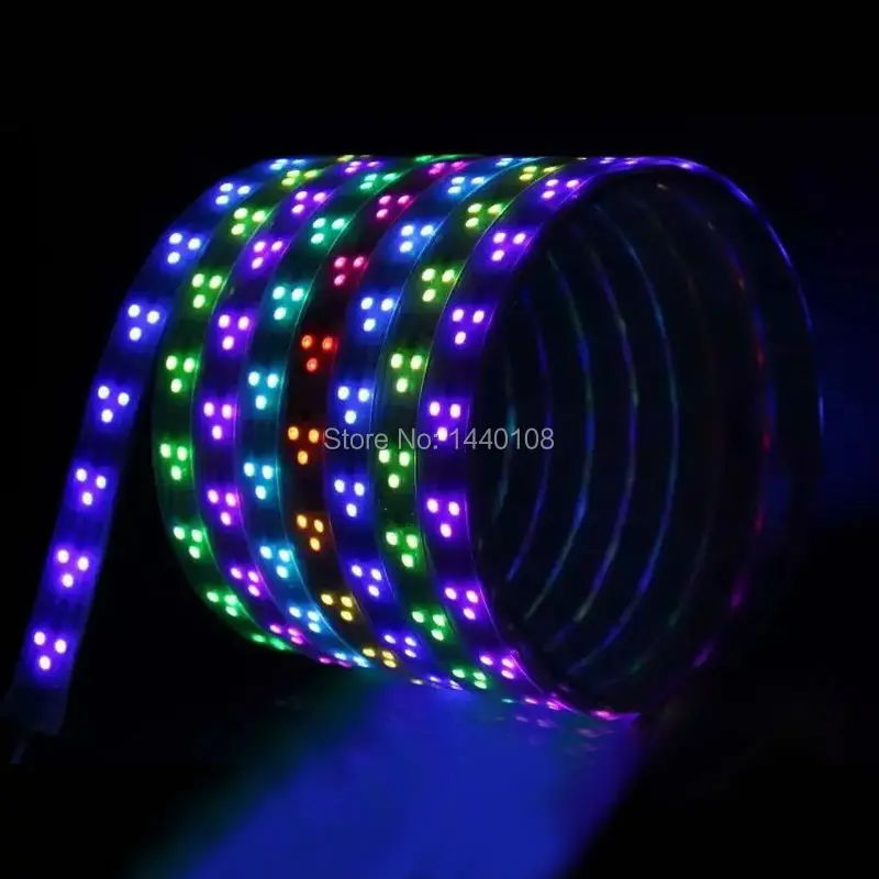 10M/lot 5m/roll WS2811 90leds/m Flexible Addressable Light With Tube Waterproof Ip67 5050 SMD Rgb Magic Color Led Strip DC12V