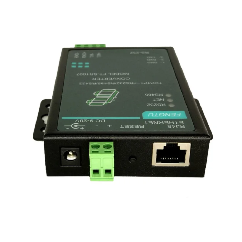 Intelligent 2-way serial port server RS232 / 485 / 422 to Ethernet Serial port to RJ45 2-way 2-port