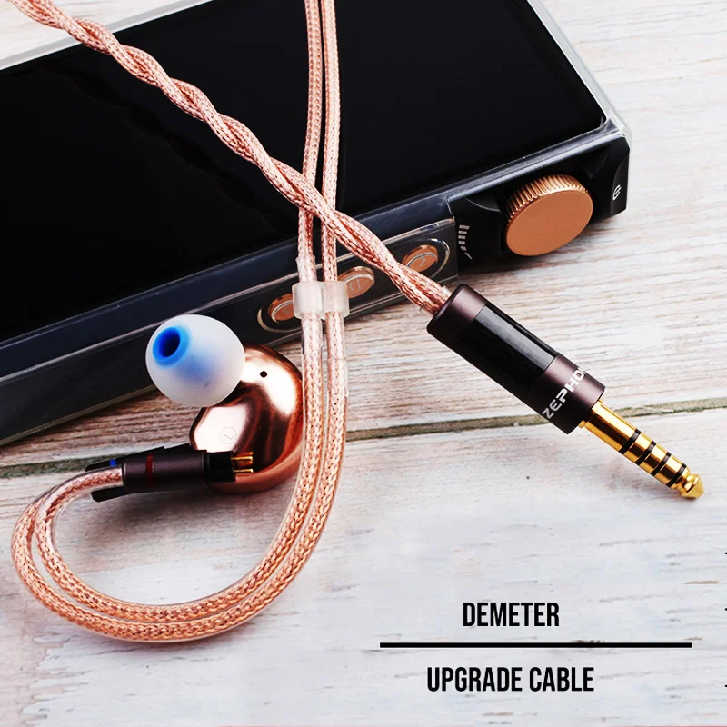 Zephone Demeter - 0.78/MMCX/IE/A2DC 2.5/3.5/4.4mm Balance (Customisable) Silver plated UP-OCC Headphone Upgrade Cable