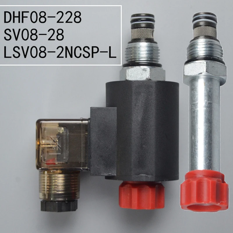 2 Bit 2 Through DHF08-228 Two-way Cut-off Return Electromagnetic Hydraulic Valve Insert Reversing Valve SV08-28