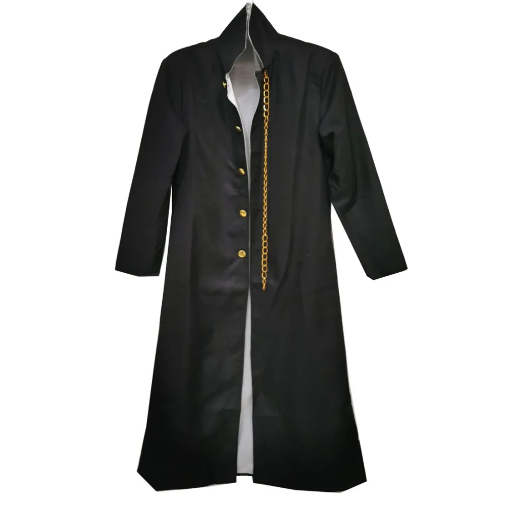 

2021 JoJo's Bizarre Adventure Jotaro Kujo Cosplay Costume Black Coat Jacket Halloween Party Outfits Custom Made