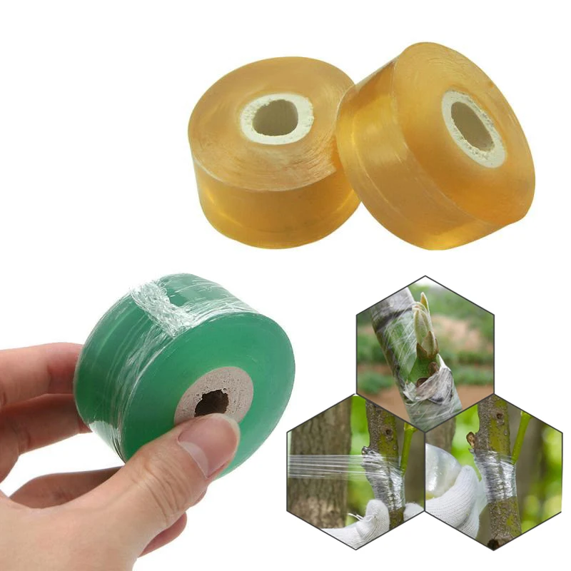 100/120/ 200M /Roll Grafting Tape Garden Tools Fruit Tree Secateurs Engraft Branch Gardening bind belt PVC tie Tape