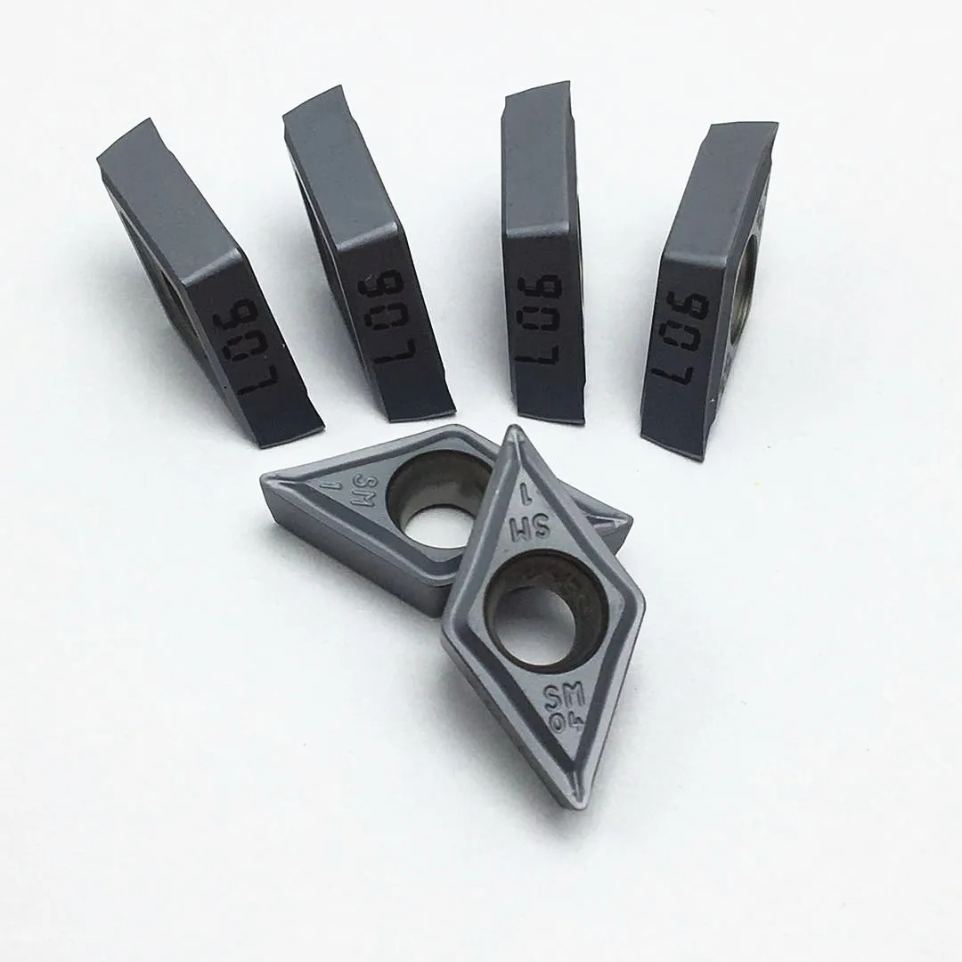 10PCS DCMT11T304 DCMT11T308 SM IC907 IC908 DCMT 11T304 11T308 carbide insert turning tool CNC insert DCMT070204 SM IC907 IC908