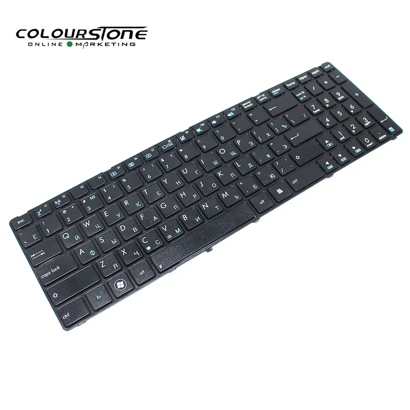 RU لوحة المفاتيح لابتوب ASUS G72 X53 X54H K53 A53 A52J K52N G51V G53 N61 N50 N51 N60 U50 K55D G60 F50S الروسية مع الإطار لوحة مفاتيح