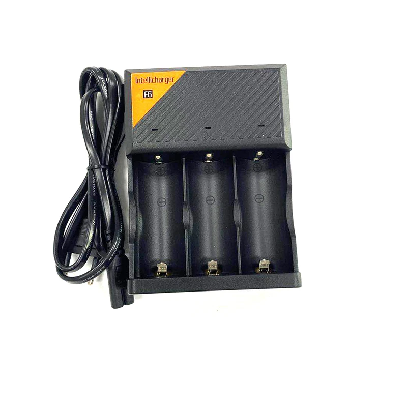 LusteFire F6 32650/26650 and other 3.7V lithium battery three-slot multi-function independent charger intelligent fast charge