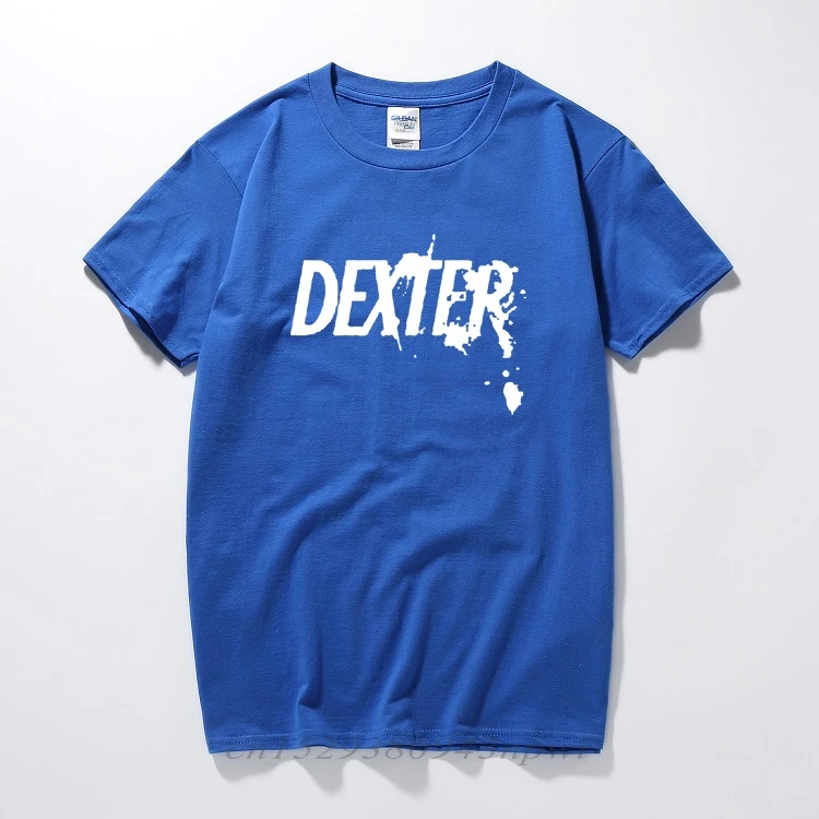 2020 New Mens Fashion Summer Cotton Printed Short Sleeve T-shirt DEXTER T shirts Top Tees Size XS-XXXL