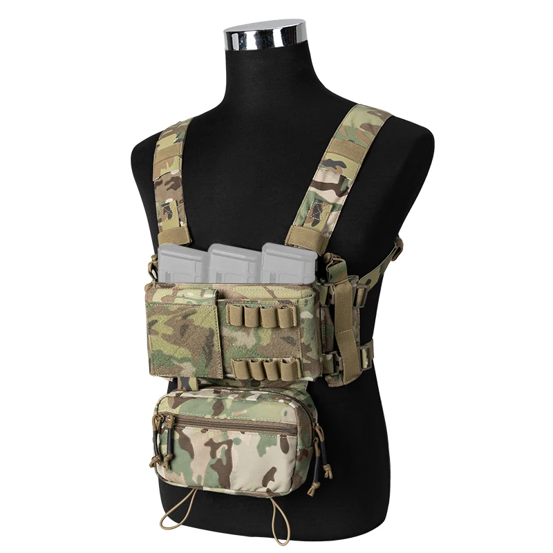 

IDOGEAR MK3 Tactical Chest Rig Modular Lightweight Hunting Vest Full Set w/ 5.56 Mag Pouch Pantiball 3317