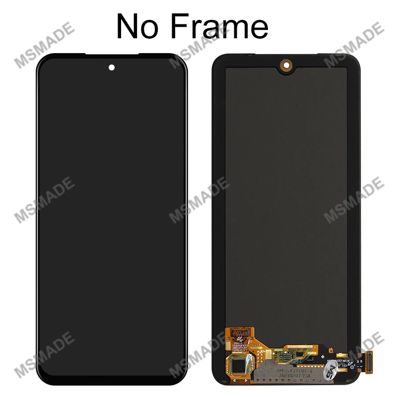 Super AMOLED For Redmi Note 10 4G LCD Display M2101K7AG Screen Digitizer For Xiaomi Redmi Note 10S M2101K7AI LCD Replace