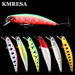 KMRESA Sinking Minnow Fixed Weight Fishing Lure 75mm 11G Wobbler Armed With Hook Shore Rock Trout Bait Tackle