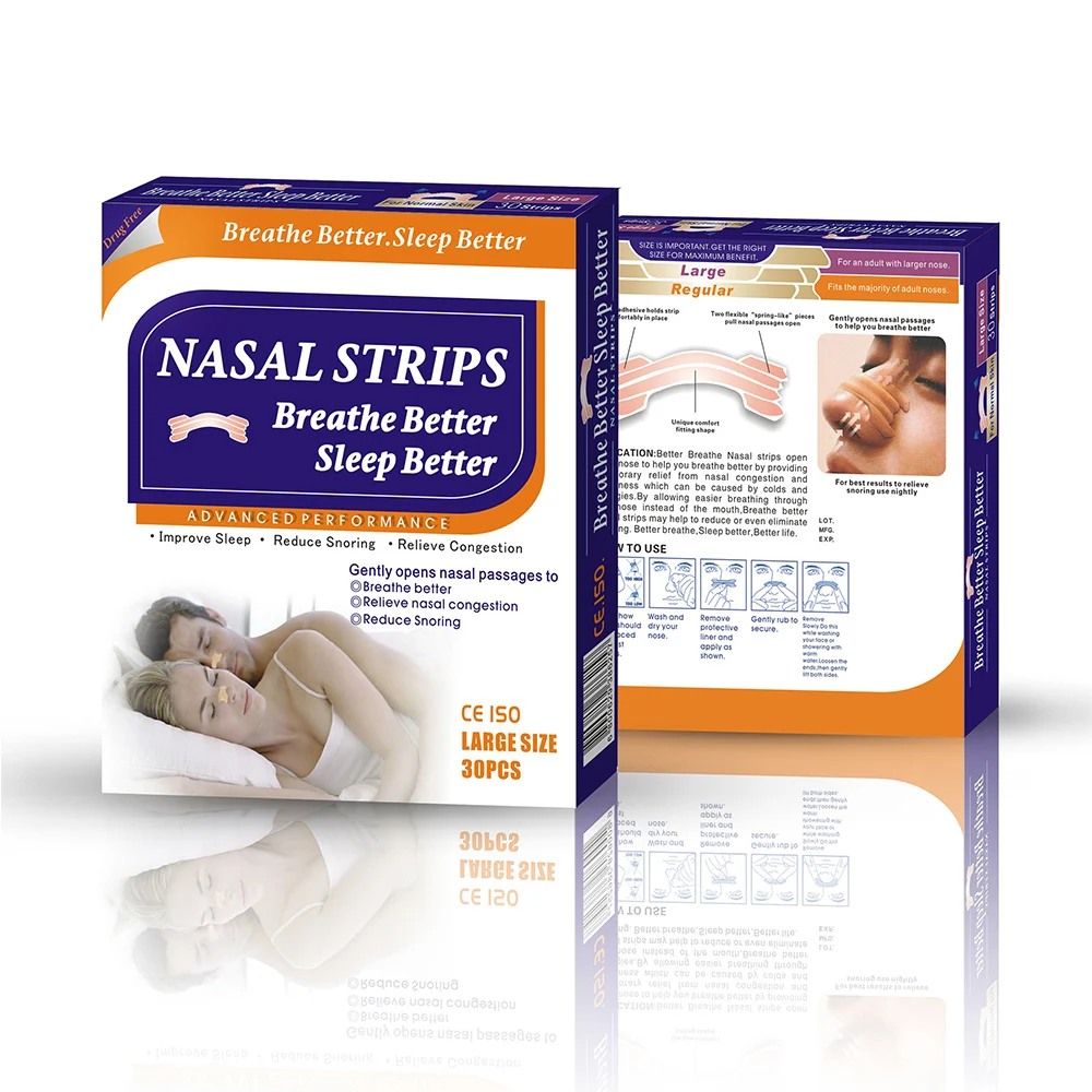 150pcs/5Box Anti Snoring Patch Better Breath Nasal Strip Helps Reduce Mouth Snoe Sleep Comfortable Anti-snoring Sticker