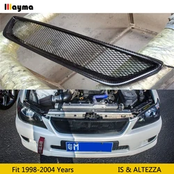 No logo Carbon fiber Front bumper grille For Toyota Altezza AS200 AS300 RS200 For Lexus IS200 IS300 Sport style CF bodykit grill