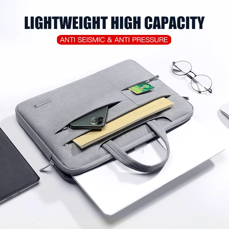 Laptop Bag 13.3 15.6 14 INCH Waterproof Notebook Bag Sleeve For Macbook Air Pro 13 15 Computer Shoulder Handbag Briefcase Bag