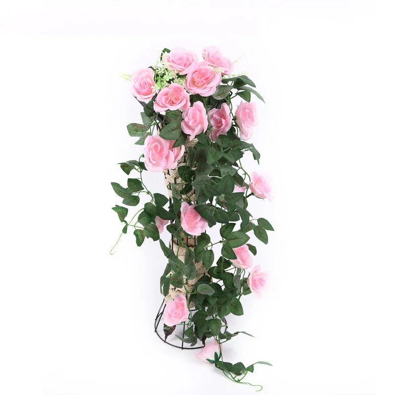 2pcs 105cm Artificial Rose Leaf Garland Ivy Vine Greenery For Wall Hanging  Wedding Home Office Party Decoration